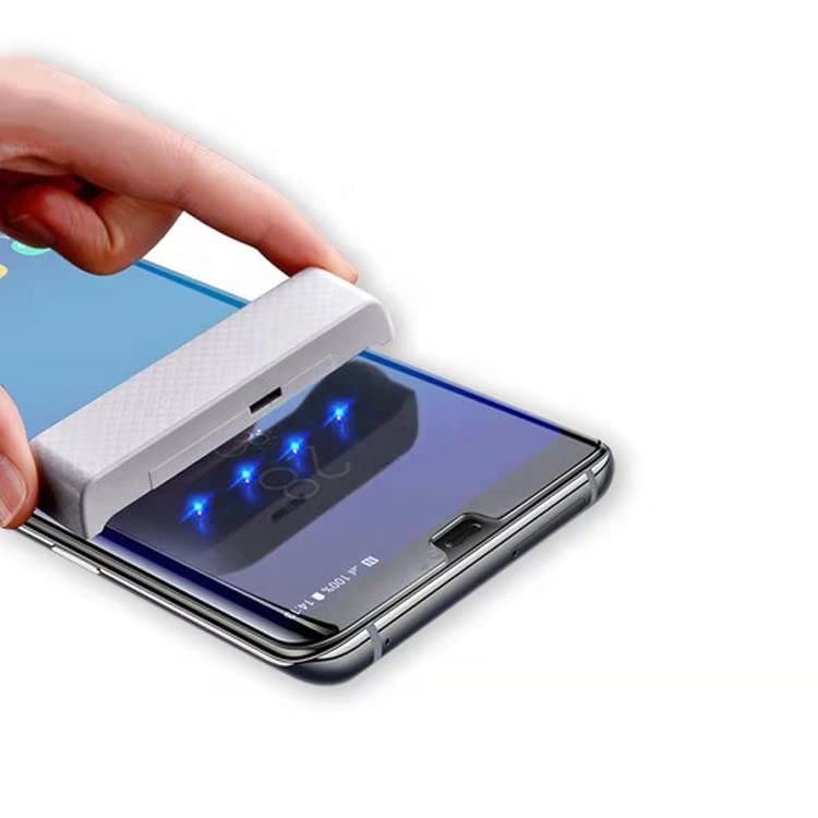 Image of For Samsung Galaxy S21 Ultra UV Screen Protector Tempered Glass [HD Clear Ultrasonic Fingerprint Support 3D Curved Scratch Resistant Bubble-Free] CLEAR