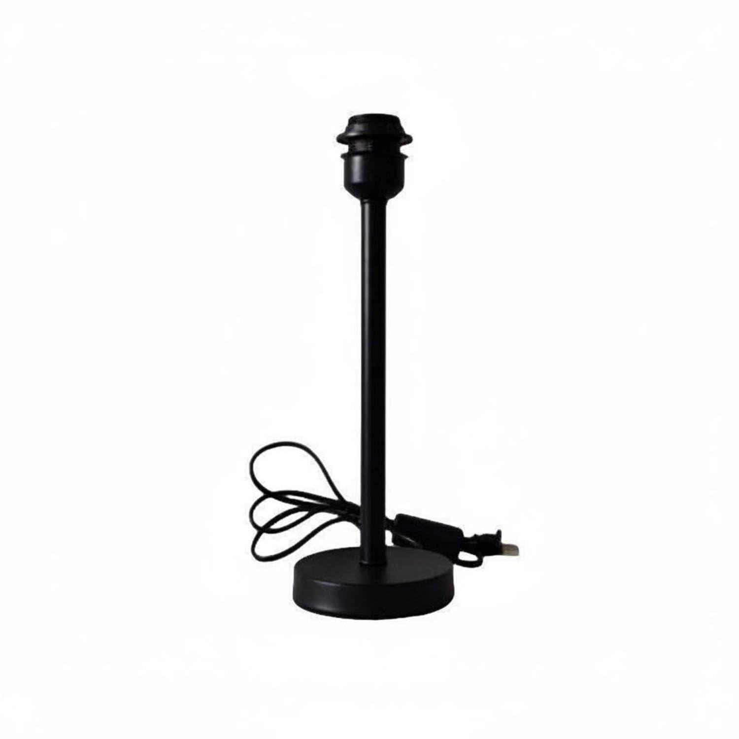 Easy Installation E27 Lamp Holder Base Ceramic Body DIY Lamp Base Heavy Duty Light Bulb Socket Holder Multiple Styles for Crafters, Black, 12x35cm-image-32