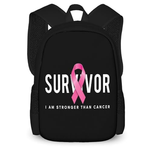 Business Work Bag for Men Women, Backpack Easy to Storage, Large Capacity Breast Cancer Survivor Pink Ribbon Black Backpacks for Outdoor4