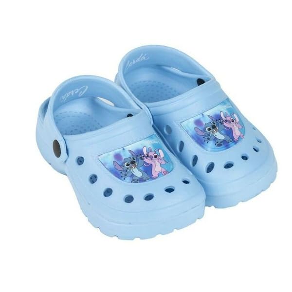CERDÁ LIFE'S LITTLE MOMENTS Zuecos Infantiles de Stitch Color Azul, Clog Niñas
