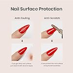 Beetles 2 Pcs 15ml No Wipe Gel Top Coat and Base Coat Set - Shine Finish and Long Lasting, Soak Off LED Nail Lamp Gel Base Top Coat Finish Nail Art Design Manicure Gifts for Women - Image 5