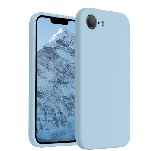Image of FireNova Magnetic for iPhone 17e Case /iPhone 16e Case, Compatible with MagSafe, [Silicone Camera Protection] Microfiber Lining Phone Case, 6.1 inch, Sky Blue