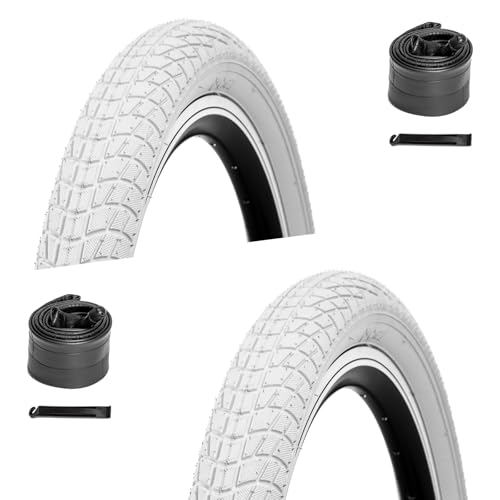 WHEELO 2-Pack 20 inch Kids Bike Tire, 20x2.125 BMX Bike Tires Folding Replacement Tires with 20 inch...