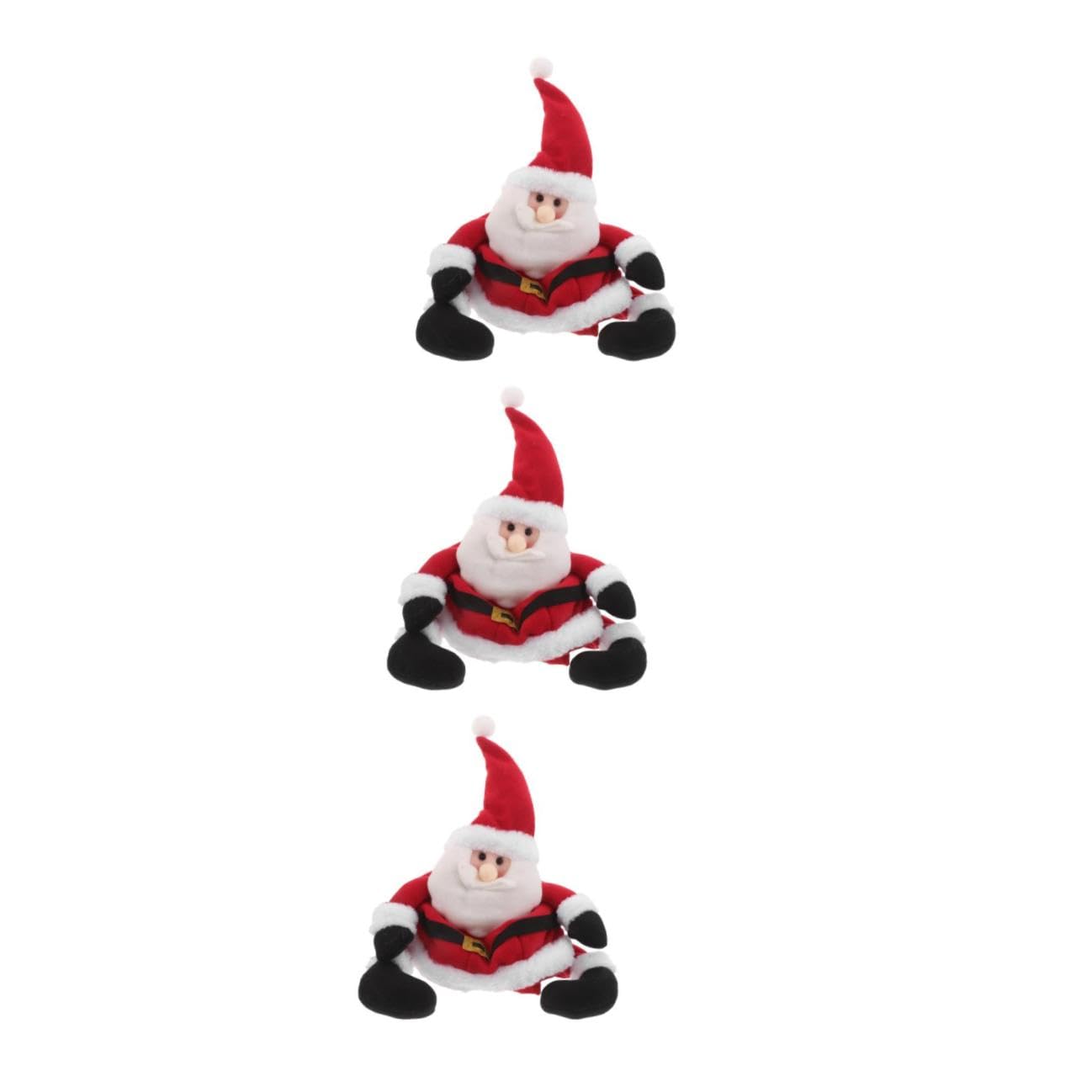 VICASKY 3 Pezzi Cappello Babbo Natale lungo Gambe, Tessuto, per Adulti