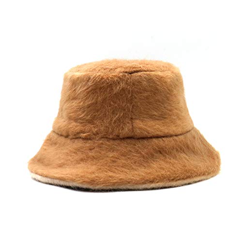 Bonnet hiver double face chaud avec velours épais pour femme chapeau de pêcheur souple