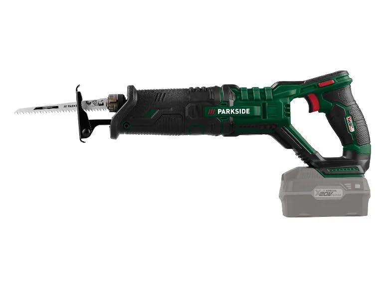 PARK SIDE Sierra Sable Inalámbrica 20V PSSA 20-LI - Batería Cargador Incluido Herramienta Corte Madera Metal PVC