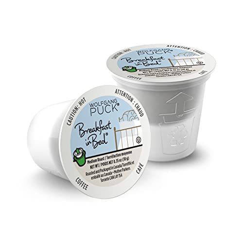 Wolfgang Puck Coffee Single Serve Capsules, Medium Roast, Compatible With Keurig K-Cup Brewers, Breakfast In Bed, 24 Count #TOP2