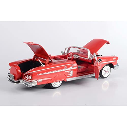 Motor Max 1:24 Chevrolet Impala Convertible Rojo miniatura 4