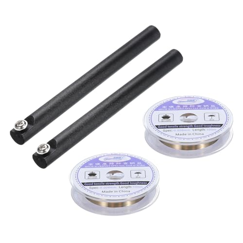 QUARKZMAN 100 m/328 Pies Molibdeno Pantalla Corte Cable Línea con Mango Teléfono LCD Corte Cable Vidrio Separado Reparación Herramienta 0.028mm