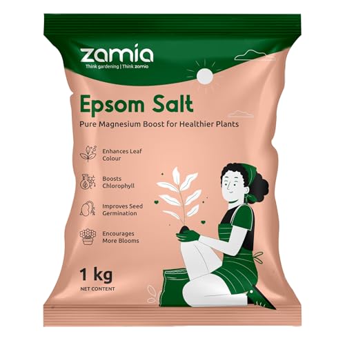 Zamia Epsom Salt | 1kg | Magnesium Sulphate for Plant Growth & Le...