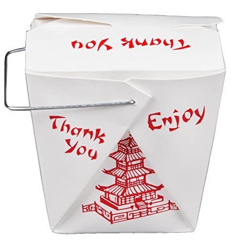 15 Count 16 Oz Pagoda Wire Handle Chinese Takeout Box #TOP1