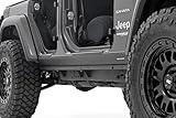 Rough Country Rocker Sill Plates for Jeep Wrangler Unlimited (2018-2025) - Trail Cladding Durable Side Protection, Scratch & Impact Resistant, Easy Install