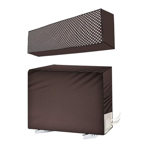 Image of Split AC Cover for 1.5 Ton Indoor & Outdoor Unit | Waterproof & Dustproof Protection | UV Resistant | Durable PVC Material | Weatherproof Outdoor Cover | Easy Installation
