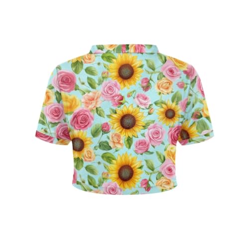 Image of Womens Short Sleeve Cardigans Lightweight Summer Cardigan Trendy Bolero Shrug Cute Floral Cardigan Sheer Bolero