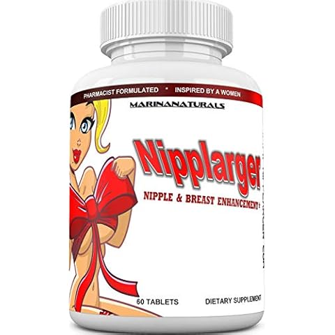 MARINANATURALS NIPPLARGER Nipple Enlargement, Breast Enlargement, Skin Tightening – Enjoy Larger, Fuller, Firmer Nipples and Breasts. 60 Tablets. Cover