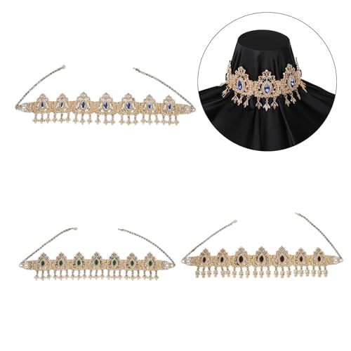 Cadena de cabeza árabe: el tocado de cristal que no daña tu cabello 6