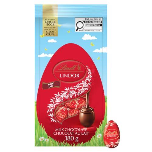 Œufs chocolat Pâques Lindt LINDOR, Lait, 180 grammes