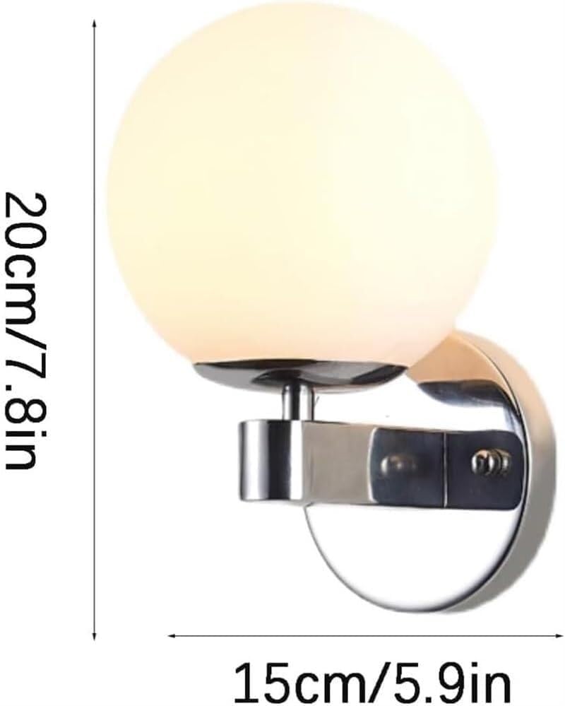 Apliques de pared modernos estilo industrial vintage con globo de cristal para pasillo y cocina 3