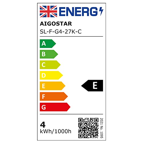 Aigostar E14 Filament Bulbs 4W, LED Small Edison Screw Golf Ball SES Bulb 470LM, 2700K Warm White, 40W Equivalent Clear Vintage Light Bulb for Decorative 5-Pack in 1 Box - Image 6