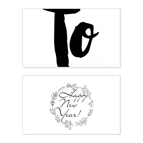Tarjeta de felicitación para año nuevo To Elegant Quote ideal para enviar buenos deseos