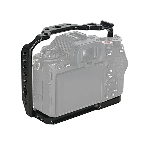Image of NICEYRIG Lightweight Full Cage for Sony Alpha 1, A7IV, A7RIV, A7SIII, A7RIII, A7III, A9, A9II Mirrorless Camera- 437