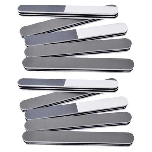 SOESFOUFU 10個 爪やすりバッファー 自然な爪用の爪やすり マニ ファイル ネイル仕上げポリッシャー ネイルシャイナーブロック プロの爪やすり ナチュラルネイル用の爪やすり