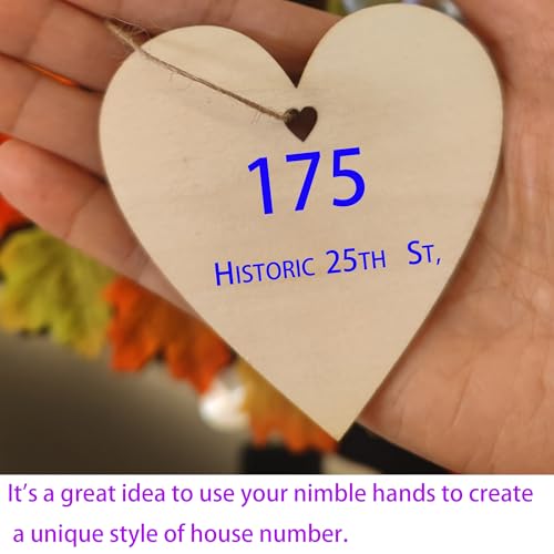 60pcs Unfinished Wood Heart-Shaped Cutouts with Sling Hole, Wooden Blank Paint Crafts for Kids Painting DIY Craft Project Home Decor Ornament Supplies - Thumbnail 4