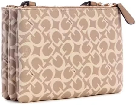 GUESS Factory Women's Akir Triple Compartment Logo Crossbody - Image 4