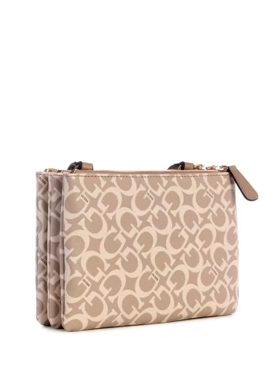 GUESS Factory Women's Akir Triple Compartment Logo Crossbody4