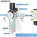 TAILONZ PNEUMATIC 0-240PSI 3/4 Inch NPT Industrial Heavy Duty Particulate Filter and Regulator, Particulate Filter, Coalescing Filter (Manual Drainage)