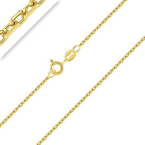 Planetys - Catenina per Bambini Argento Sterling 925 Rodiato Modello Cheval (Cavallo) Larghezza: 1.1 mm Lunghezza: 36 cm