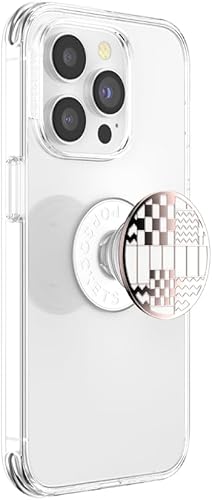 Miniatura 2 de POPSOCKETS Agarre para teléfono con soporte expandible, PopSockets para teléfono, retazos dorados esmaltados