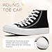 Duovodu Kids Canvas Sneakers for Girls Boys High Top Canvas Fashion Shoes Comfortable Classic Casual Lace up Walking Running Shoes69 Black