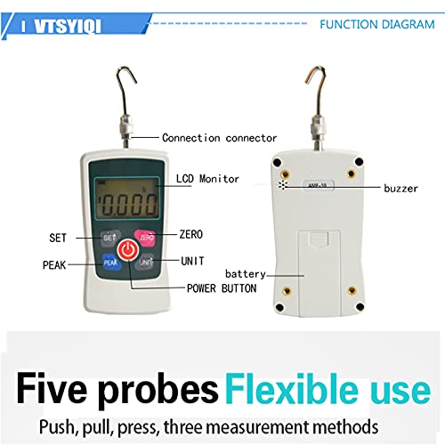 Force Gauge Digital Force Gauge Push And Pull Tester Meter Dynamometer 500N Digital Force Gauge With 500N 50Kgf 110Lbf 1800Oz For Lab Force Test Destructive Test #TOP3