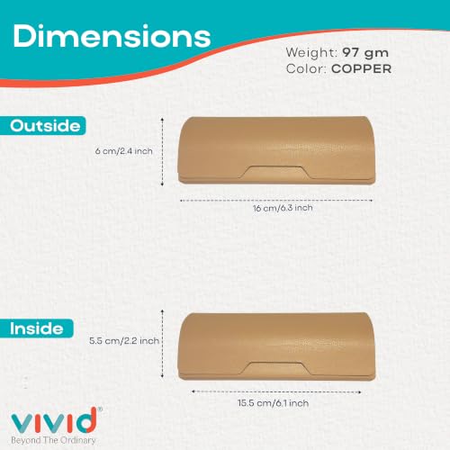 Image of VIVID Unisex Specs Magnetic Eyewear Dabbi Faux Leather Hard Case Cover