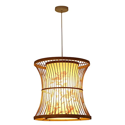 Lustre en tissu PVC style art chinois luminaire moderne salon