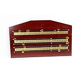 UJULUJ Snooker Score Board, Holz Snooker Scoreboard Komplett mit Scorer/Rails und Zeigern, Geeignet für Billardliebhaber Snooker Game Billard Score Keeper
