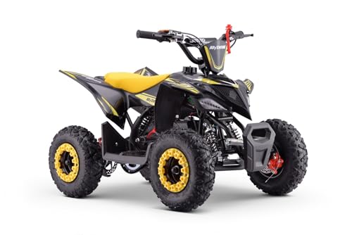 MINIQUAD Benzina 49CC Bambino, RATTE-R6-BN, Giallo, bambini dai 4 ai