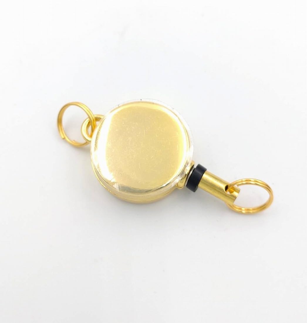 Amazon.co.jp: ビーズクラブ リールキーホルダー ゴールド 2個 二重