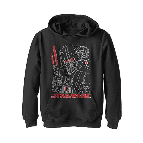 Star Wars Boy's Color Me Bad Hoodie, Black, Small