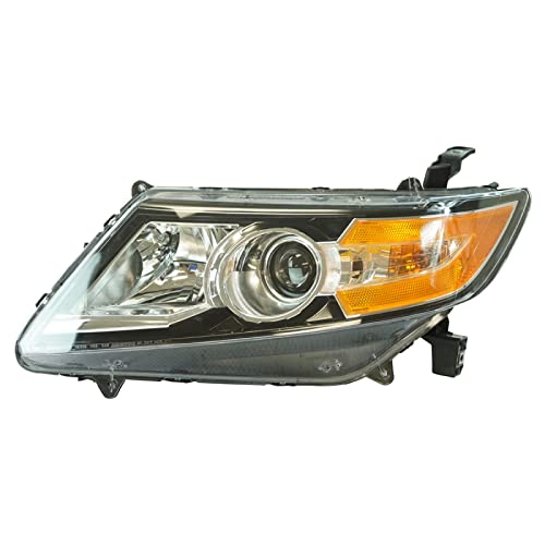 Image of TRQ Driver Side Headlight Assembly Halogen Compatible with 2014-2017 Honda Odyssey HO2502154
