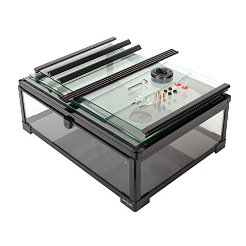 Reptizoo 45 Gallon Glass Reptile Terrarium 24 Inch X 18 Inch X 24 Inch Knock-Down Reptile Tank With Double Hinge Door And Top Screen Ventilation Easy Assembly Terrarium thumb #6