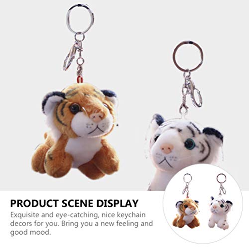 Amosfun 2 Stück Plüsch-Tiger-Form, Schlüsselanhänger, Puppe, Stofftier-Schlüsselanhänger, Anhänger für Tasche, Rucksack… – Bild 7