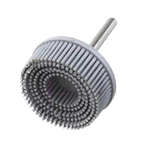 Rueda de goma, Muela abrasiva de goma esmeril multicolora del disco 50m m cepillo abrasivo for quitar las rebabas(1 Pcs 80Grit)