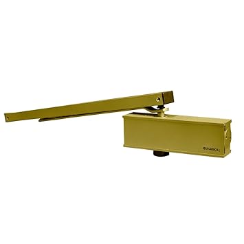 BUILDSKILL Automatic Hydraulic Door Closer for Wooden & Aluminium Doors | Office and Home use, Wide Angle | Strong Material with Fitting Set, Pelmet Arm | Weight Capacity - 85 kgs(Antique)