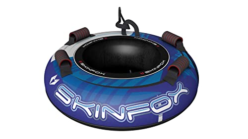 SKINFOX Snowtube Ø 100cm - Blue-White Mix Aufblasbare Schlitten...