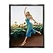Stupell Industries Woman Running Through Rural Sunflower Meadow Field Floating Framed Wall Art, Design By Ziwei Li