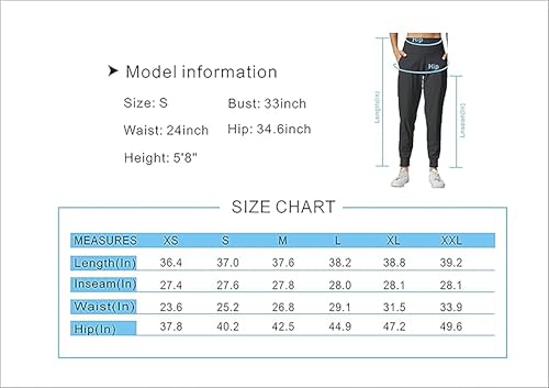 Rrosseyz Joggers Pants For Women-Quick Dry Sweatpants With Pockets For Travel Athletics Casual Outdoor  thumb #6
