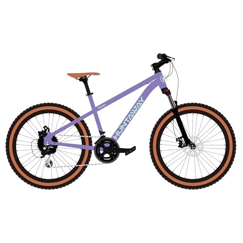 KEANO Huntaway 20 Inch Kids Bike for Boys & Girls Ages 7-10 Years 20' Hardtail Mountain Bike for Kids with Aluminum Frame and 7-Speed Drivetrain 20 inch Bicycle Purple
