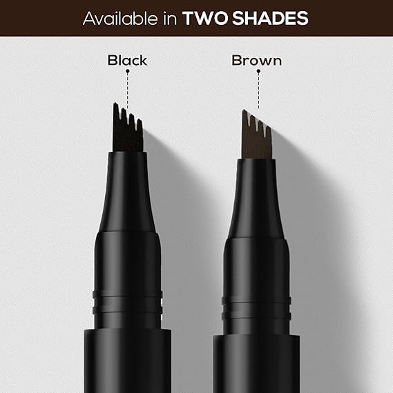 Image of 4 Point Eyebrow Pencil - Brown, Browfill Eyebrow Pen, Waterproof & Smudge-proof, One Swipe Application with Micro Precision, Natural & Long-lasting Finish, Easy to use, Cruelty-free